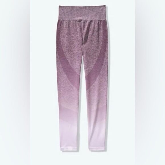 Victoria’s Secret Pink Seamless Workout Legging Lilac Ombre Athleisure L - Picture 3 of 7